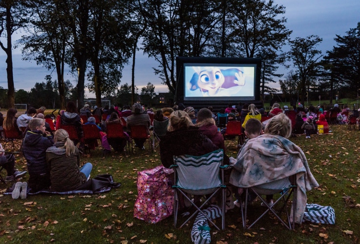 Outdoor mobile cinema hire Mid Ulster Northern Ireland