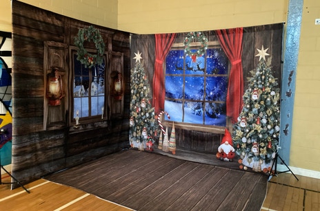 Christmas backdrop photos