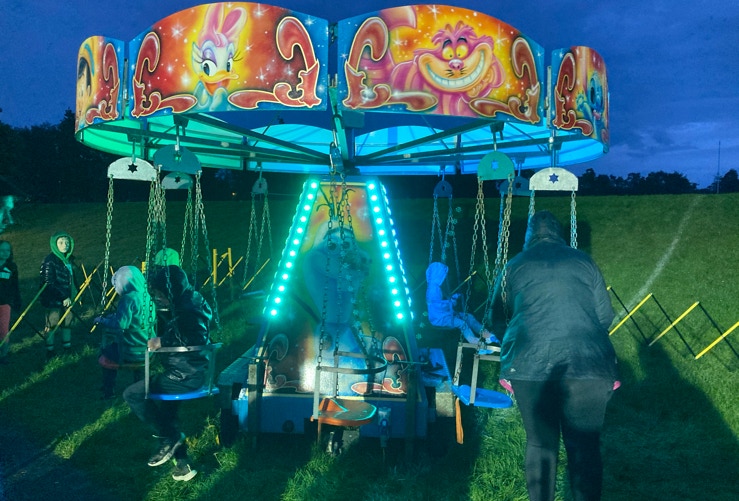 Fairground ride hire Northern Ireland Chairoplanes