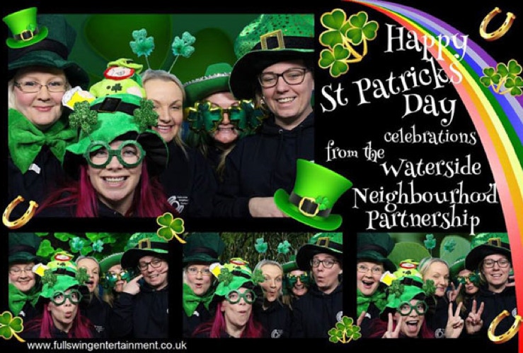 St Patricks themed photo booth hire Northern Ireland